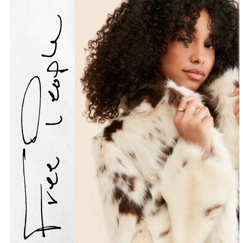 Free People NWT Rosie Faux Fur Coat Sz S